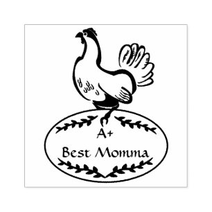 A+ Best Momma Hen NtestLine Art Rubber Frimärke Stämpel