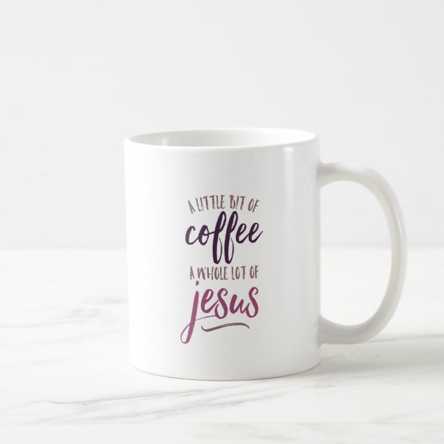 A bet lite av kaffe en hel radda Jesus Kaffemugg (Höger)