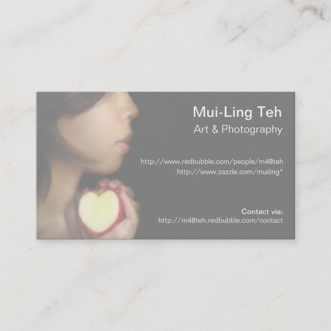 A Biet av mitt handelskort Visitkort (Framsida)