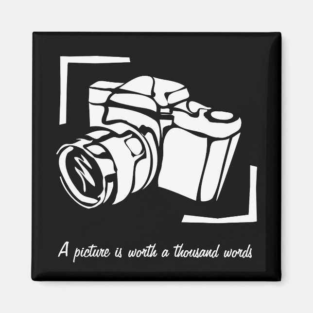 A bild är värt tusen fotocitat magnet (Framsidan)
