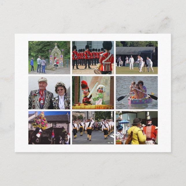 A Bild i England - anpassningsbar och traditioner Vykort (Framsida)