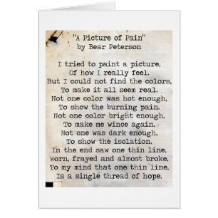 A Bild i Pain Hälsningskort