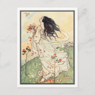 A Birthday av Florence Harrison Vykort