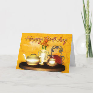 A Birthday Tea, Grattis på födelsedagen Kort