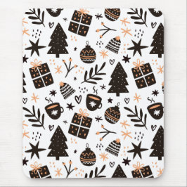 A Black and White jul Mönster Musmatta