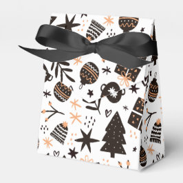 A Black and White jul Mönster Presentaskar