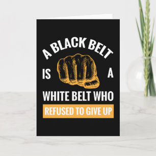 A Black Bälte Karate Martial Arts Kort