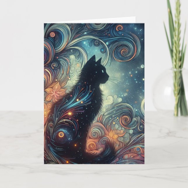 A Black Cat Kort (Framsida)