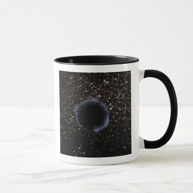 A Black Hål i ett globalt kluster Mugg (Höger)