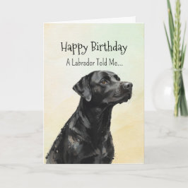 A Black Labrador Personality Birthday Roligt Anima Kort