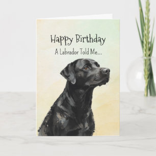A Black Labrador Personality Birthday Roligt Anima Kort