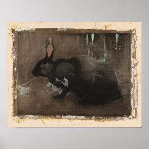 A Black Rabbit Joseph Crawhall Poster