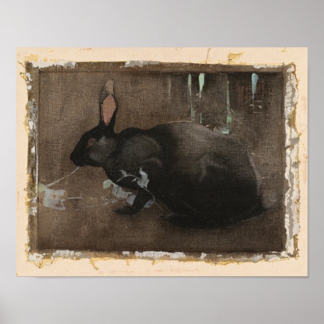 A Black Rabbit | Joseph Crawhall Poster (Framsidan)