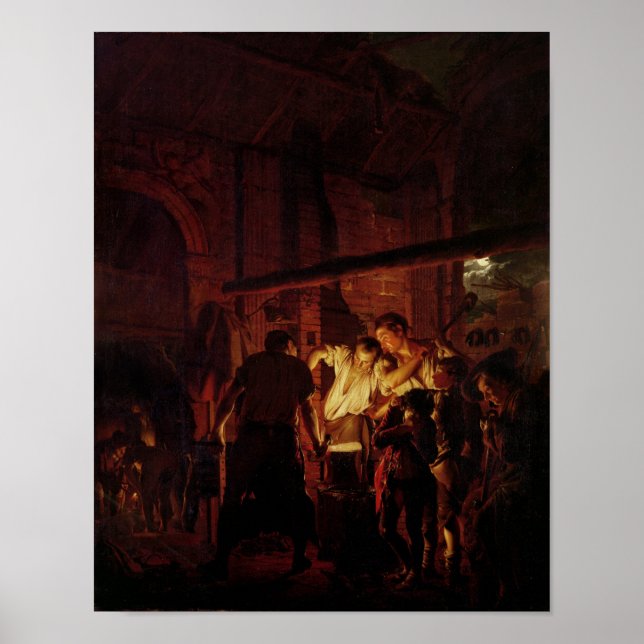 A Blacksmith's Shop, 1771 Poster (Framsidan)