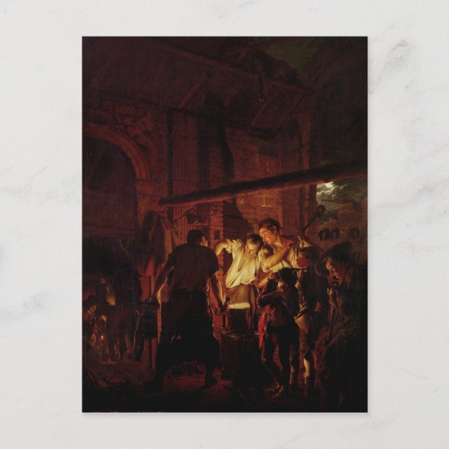 A Blacksmith's Shop, 1771 Vykort (Framsida)