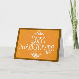 A Blessed Thanksgiving Day Greeting Card Kort