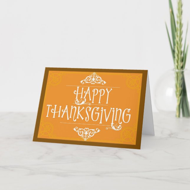 A Blessed Thanksgiving Day Greeting Card Kort (Framsida)