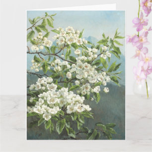 A Blommar Pear Träd, Christensen 1891 Kort