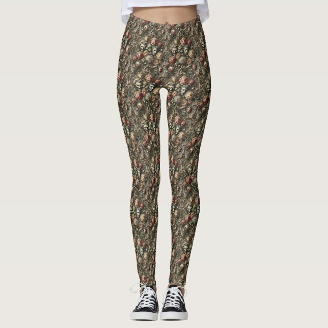 A Bloodvine Production - Gothic Victorian Delirium Leggings (Framsida)