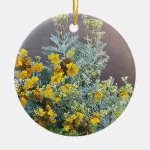 A Blooming California: Catalina Silverlace Julgransprydnad Keramik