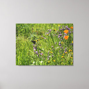 A Blooming California: Wildblommor Canvastryck