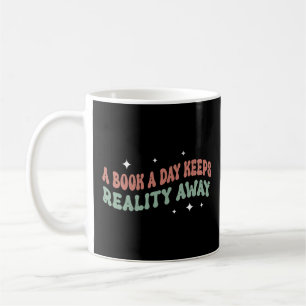 A Bok A Day Behållas Reality Away Kaffemugg