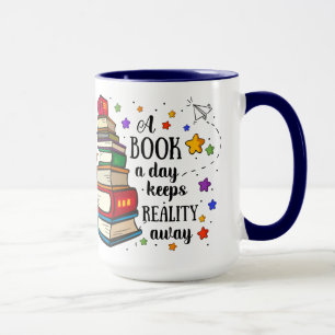 A Bok A Day Behållas Reality Mugg