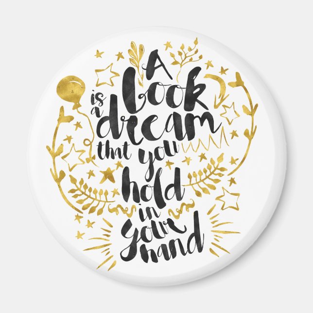 A Bok är en drömmagnet Magnet (Framsidan)