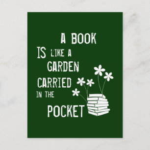 A Bok är som en Garden i Pocket Vykort