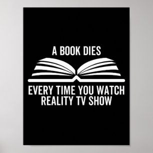 A Bok dör varje gång du tittar på TV-programmet i Poster