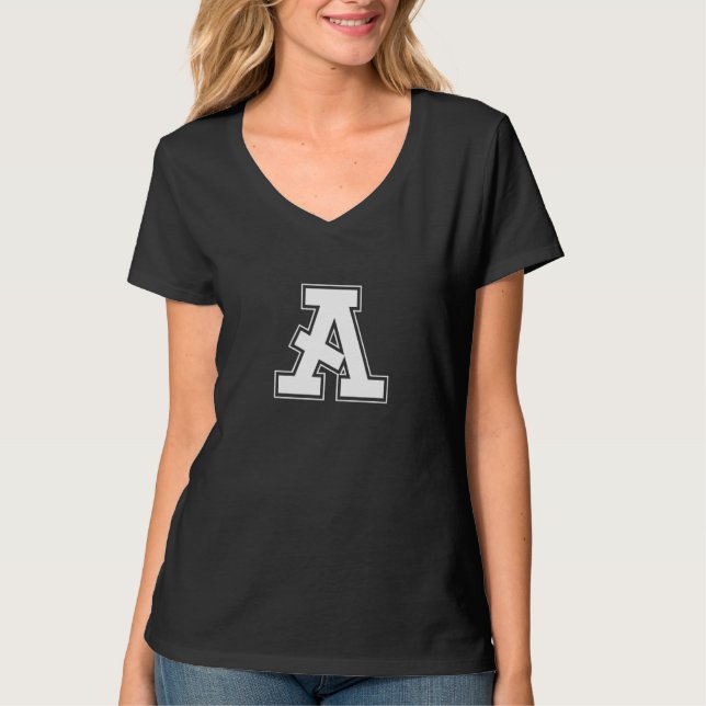 A-bokstaven för att komponera ord t shirt (Framsida)