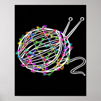 A Boll i Knitting Wood | Snygg design Poster