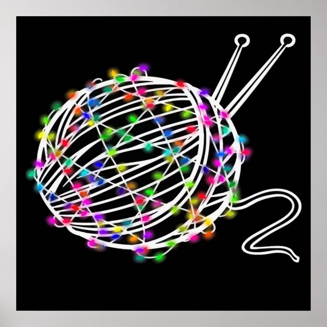 A Boll i Knitting Wood | Snygg design Poster (Framsidan)