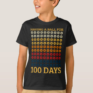 A Boll under 100 dagar Student lärare i fotbollssp T Shirt
