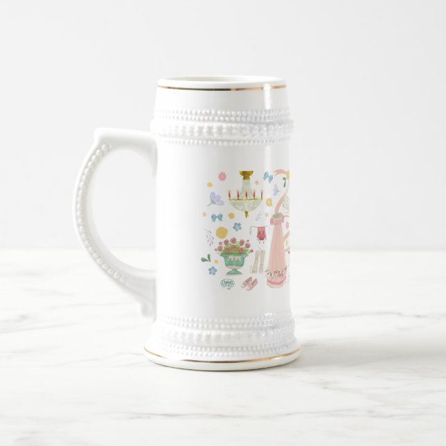 A Boll vid Krona Inn Beer Stein Sejdel (Vänster)