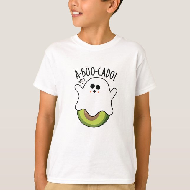 A-boo-cado Funny Avocado Pun T Shirt (Framsida)