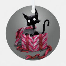 A Boo Kattunge Gift Metall Ornament