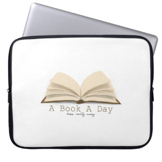 A Book A Day: Keeps Reality Away Electronics Bag Laptop Fodral