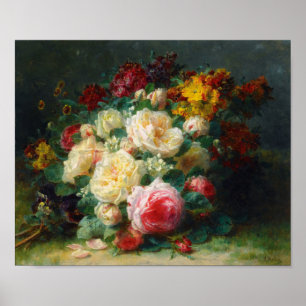 A Bouquet of Cabbage Ro Poster
