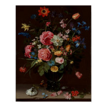 A Bouquet of Flowers Clara Peeters Art Print
