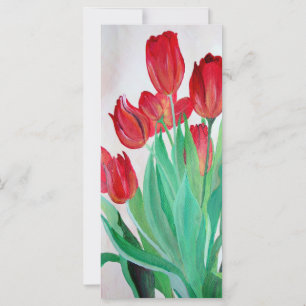 A Bouquet of Red Tulips