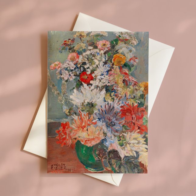 A Bouquet of Summer Flowers | August Rieger Kort (Skapare uppladdad)