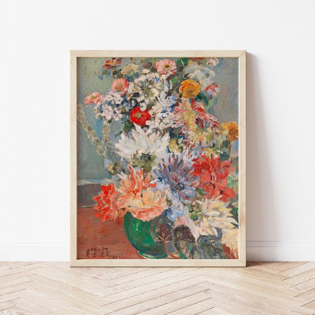 A Bouquet of Summer Flowers | August Rieger Poster (Skapare uppladdad)
