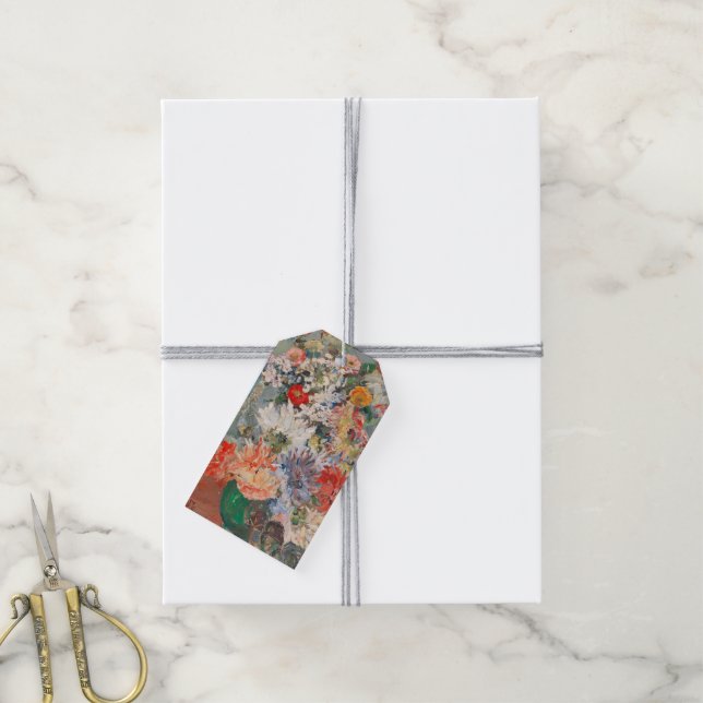 A Bouquet of Summer Flowers | August Rieger Presentetikett (Med Snöre)