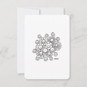 A Bouquet Smiles: Hej, Tack - Flat Card Kort