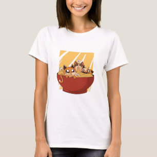 A Bowl Fullt of Noodles and Kittens T Shirt