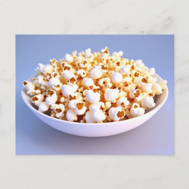A Bowl of Popcorn Helg Vykort (Framsida)