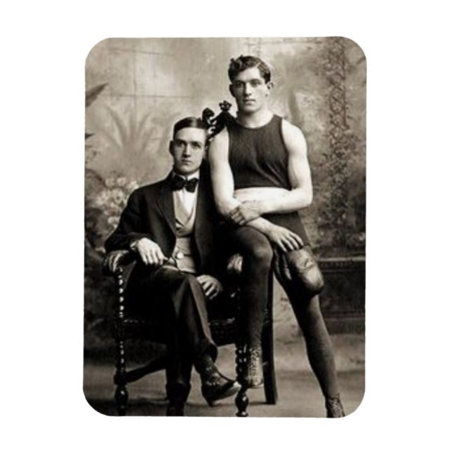 A Boxer och Hans gentleman Magnet (Vertikal)