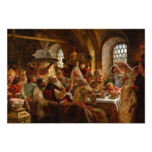 A Boyar Bröllop Feast av Konstantin Makovsky Fototryck