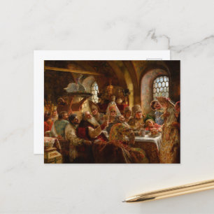 A Boyar Bröllop Feast av Konstantin Makovsky Vykort